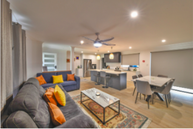 Main living and dining area